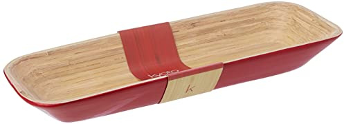 Premier Housewares Kyoto 1104376 Tray Bamboo Red
