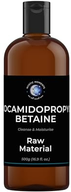 Mystic Moments | Cocamidopropyl Betaine Liquid | Mild Amphoteric Surfactant | High Foaming Biodegradable Ingredient for Shampoos, Body Wash & Skincare Cleansers | Cosmetic Grade | 500g