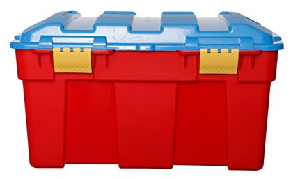 High Grade 40Lt Large Plastic Kids Toy Organiser Storage Box Tidy & Clip-On Lid