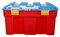 High Grade 40Lt Large Plastic Kids Toy Organiser Storage Box Tidy & Clip-On Lid