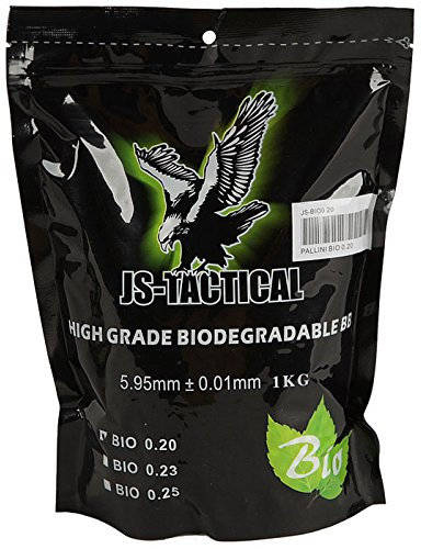 Busta 5000 Pallini BIO per Softair Biodegradabili 6 mm 0,20 Grammi JS-TACTICAL