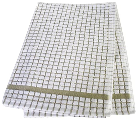 Samuel Lamont & Sons Poli-Dri Tea Towel Beige, Size 50cm x 70cm, 100% Cotton Terry Towelling, Ultra-Absorbent & Super Soft , Machine Washable, Beige, One Size