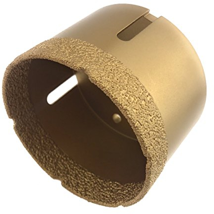 PRODIAMANT Profi Fliesenbohrer Fliese 80 mm x M14 Diamantbohrer Winkelschleifer für trockenbohren in Feinsteinzeug, Wandfliesen und Naturstein