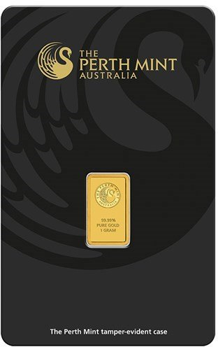 1g Goldbarren Perth Mint Känguru Kangaroo