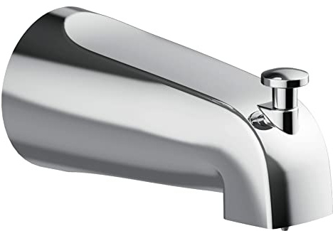 Design House 522912 Slip-On Pull-Up Wall Mount Tub Diverter Spout, Polished Chrome