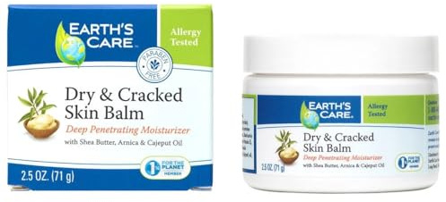 Earth's Care Dry and Cracked Skin Balm/No Parabens, Colors or Fragrances 2.5 OZ.