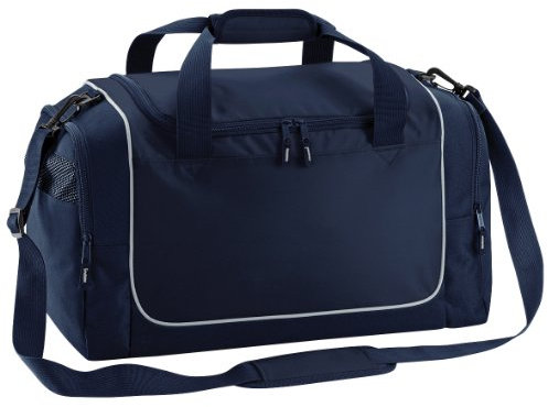 Quadra Teamwear Locker Duffle Bag (30 Litres) (One Size) (Franch Navy/Light Grey)