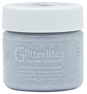 Angelus Paint, Silver Spark, Pintura, Unisex Adulto, Plata, 1 Oz Glitterlites