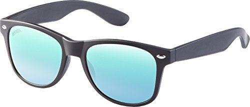 MSTRDS Likoma Mirror Unisex Sonnenbrille Für Damen und Herren mit verspiegelten Gläsern, black/blue