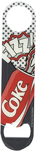 Tablecraft Coca-Cola Pop Fizz Flat Bottle Opener, Red