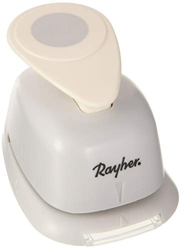 Rayher Hobby 69083000 Motivstanzer Rund/Kreis, ø 1,90 cm- 3/4 Zoll, geeignet für Papier/Karton bis zu 200g/m², Orange