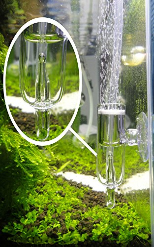 JARDLI Pollen Glas CO2 Diffusor mit Blasenzähler für Aquarium gepflanzt Tank
