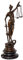 aubaho Bronzeskulptur Justitia Justizia Bronzefigur Bronze Figur Skulptur Antik-Stil