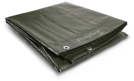 PolyTarp PE-Abdeckplane - Gewebeplane - 210 g/m² - grün 3,0 m x 4,0 m