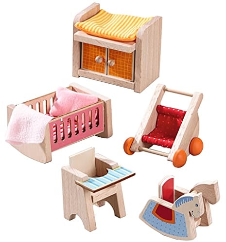 HABA 301989 Little Friends-Puppenhaus-Möbel Kinderzimmer, 32.5 x 15.2 x 7.3 cm