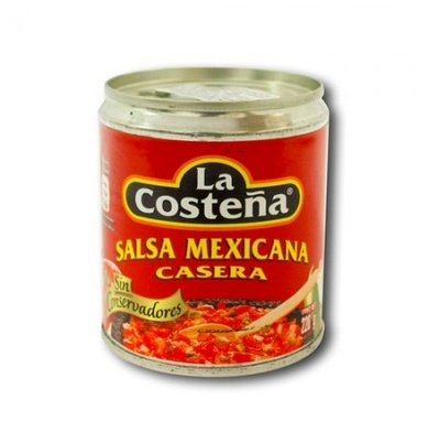 LA COSTEÑA salsa mexicana casera frasco 220 gr