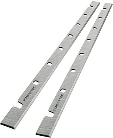 POWERTEC 12809 Lame di ricambio per pialla HSS da 12-1/2 per DeWalt DW7332 DW733 – Set di 2