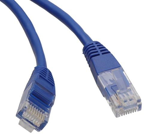 kenable Blue Ethernet Cable Cat5e RJ45 Network Patch Lead UTP 26AWG Stranded CCA UL Certified 1.5m