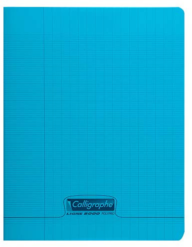 Calligraphe 18242C - Heft / Schulheft Calligraphe 17x22 cm, 70 Blatt, französische Lineatur, 90g, Blau, 1 Stück