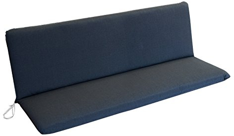 DEGAMO Auflage Bankpolster Arizona für Gartenbank 3-sitzer 135x88cm, mit Rückenteil, anthrazit grau