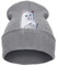 Belsen Damen aufrecht Mittelfinger Katze Hiphop Beanie Strick Mütze Skull Cap (grau)