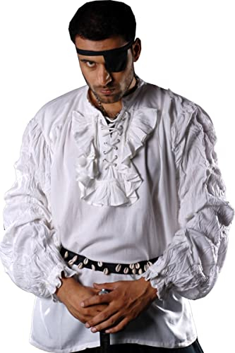 Buccaneer Piraten Shirt - White, Grösse:XXXL