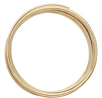 Vaessen Creative Filo di Ferro Modellabile da 5 m x 2 mm Light Gold – Filo Flessibile per Creazioni Floreali, Realizzazione di Gioielli e Modellismo