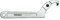 Teng Tools 1-1/4 Inch to 3 Inch (6mm Pin Size) Adjustable C Pin Spanner Hook Wrench - HP2026