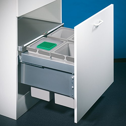 Naber, Cox® Base 1T 600-4. Abfallsammler, hellgrau, Höhe 360 mm