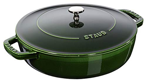STAUB 40511-479-0 Sauteuse en Fonte, Basilic, 24 cm