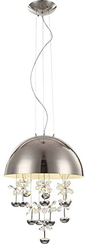 LED Hänge Leuchte Kristall Blumen Pendel Lampe Ess Zimmer Beleuchtung Decken Strahler Globo 15998