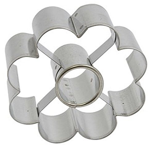 Italo Ottinetti Ciambella a Forma di Fiore, 7 cm, Stagno, Metallo, Taglia Unica