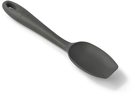 Zeal J221T Scratch Non-Stick Spatula Spoon Small (7”/20cm), Silicone, Dark Grey, 7-Inch