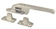 Modern Locking Window Fastener - Satin Chrome