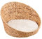 Silvio Design Corbeille pour Chat en Jacinthe d'eau tressée Queeny Naturel