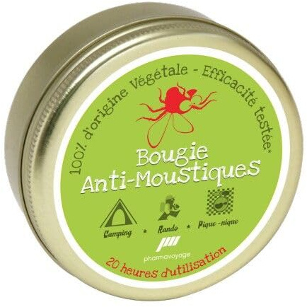 Bougie anti-moustiques 100% naturelle