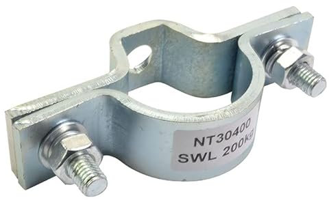 Lighting Bar Fixing Clamp For Suspending 48-50mm Tube - Zinc Finish