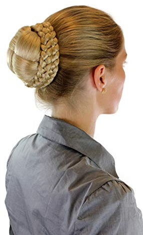 WIG ME UP - N796-24BT613 Haarteil aufwendig geflochten Zopf Dutt Haarknoten Tracht Blond Blondmix 24BT613