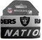 Aminco Jungen Silicone Rubber Armband, Weiß, Oakland Raiders