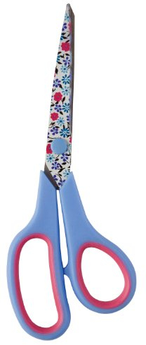 SINGER 250015701 C2008P5 Mehrzweckschere, blau + Muster