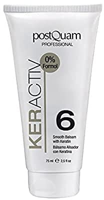 PostQuam - Keratin Haarserum zum Glätten der Haare - KerActiv Glättungsbalsam Nr. 6 - Dauerhafte Glättung und Tiefenbefeuchtung mit Keratin und Weizenprotein - 75 ml