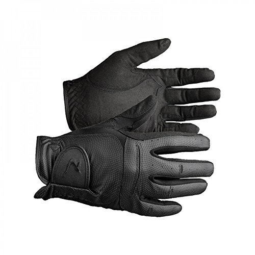 HORZE Elisabeth Reithandschuhe aus synthetischem Leder, Schwarz, XXS/XS