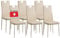 ALBATROS Esszimmerstühle 6er Set Salerno, Beige - Edles Italienisches Design, Kunstleder-Bezug, bequemer Polsterstuhl - Moderner Küchenstuhl, Stuhl Esszimmer oder Esstisch Stuhl