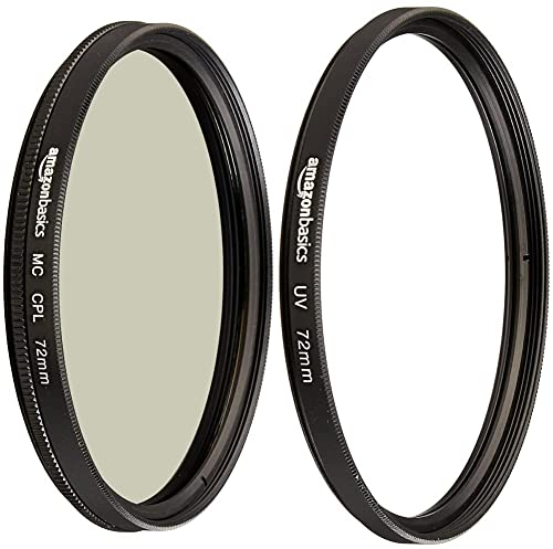 Amazon Basics Polarizzatore circolare 72mm & Filtro di protezione UV 72mm
