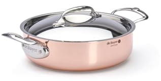 DE BUYER -6441.28 -sautoir cuivre-inox a couv. ø 28cm