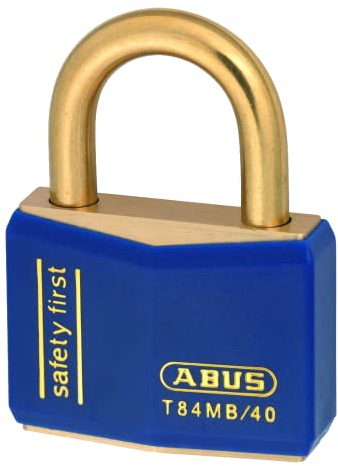 Abus - T84MB/40 40mm Blue Safety First Rostfreie Vorhängeschloss - ABUT8440BLU
