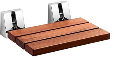 Lineabeta Sedile Doccia, Serie Scagni, Modello 54720, Inox e Legno