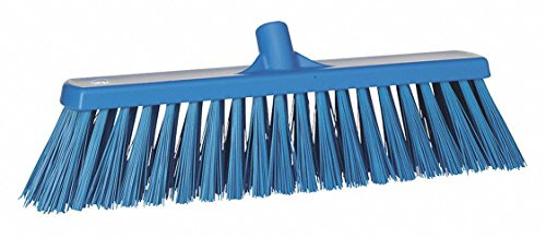 Vikan 29203 Heavy Duty Block Sweep Floor Broom Head, PET Bristle Polypropylene, 20-1/2, Blue