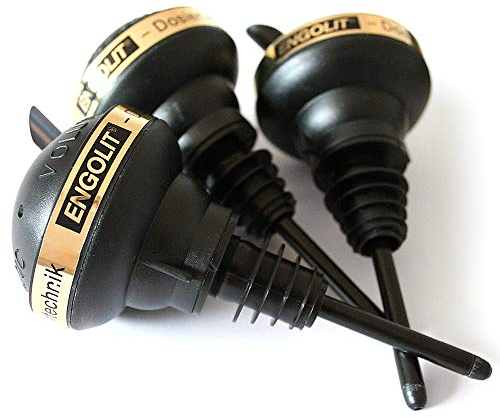 ENGOLIT 2cl Schnaps Portionierer »Volum-Matic« (3er Pack) Made in Germany | ohne erneutes Umschwenken der Flasche | Spirituosen Dosierer