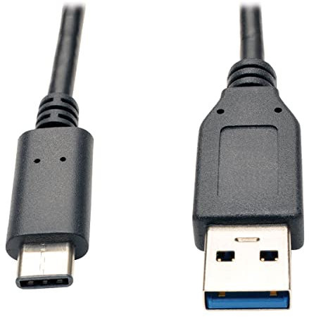 Eaton Cavo da USB-C a USB-A, velocità dati da USB 3.2 Gen 2 fino a 10 Gbps, maschio-maschio, 3 piedi / 0,9 metri (U428-003-G2)